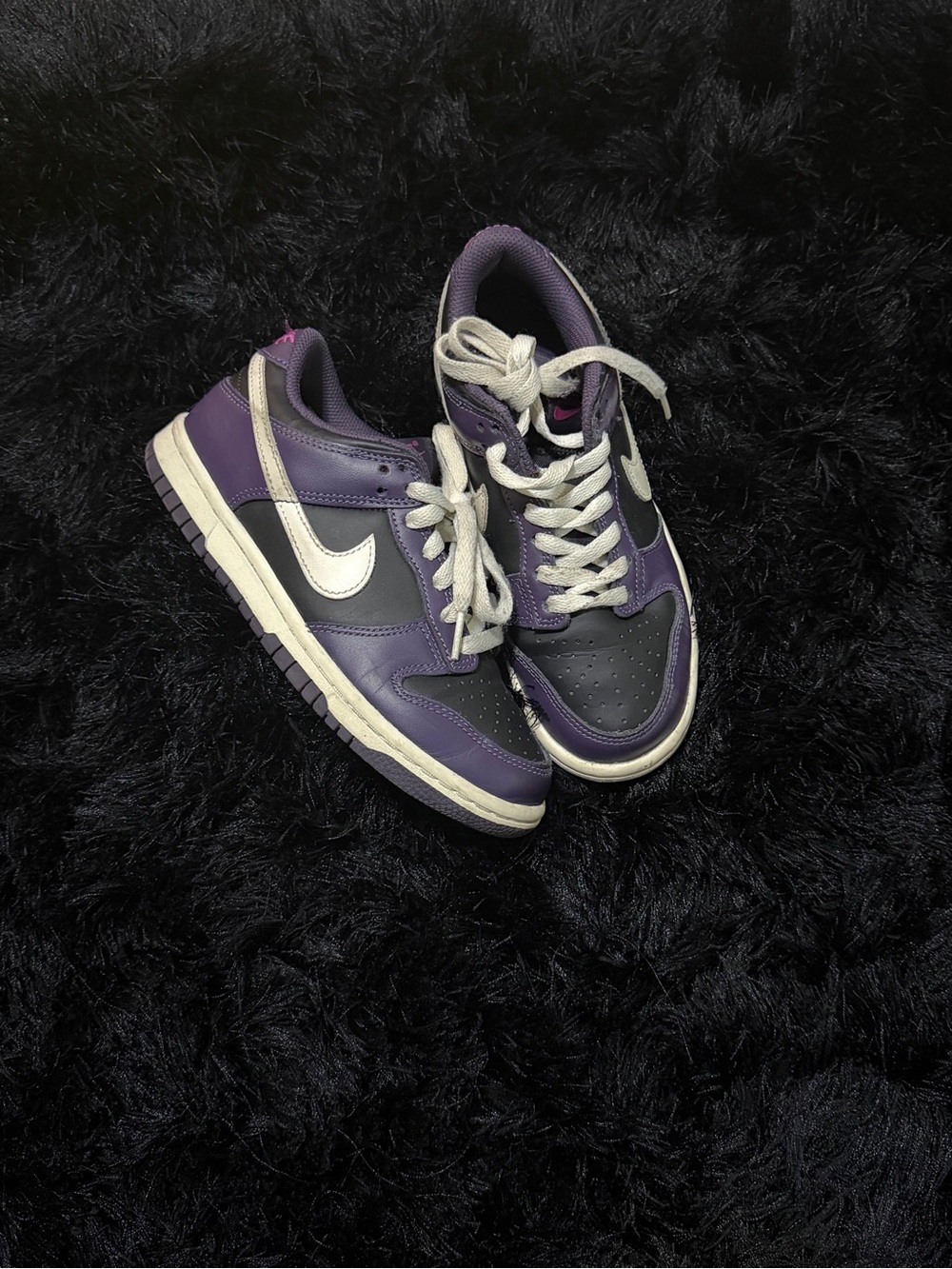 Nike Dunk Purple and Black Low-Top Sneakers